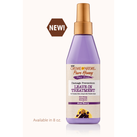 Creme of Nature Pure Honey Hair Food Acai Leave-in Treatment 236.5ml