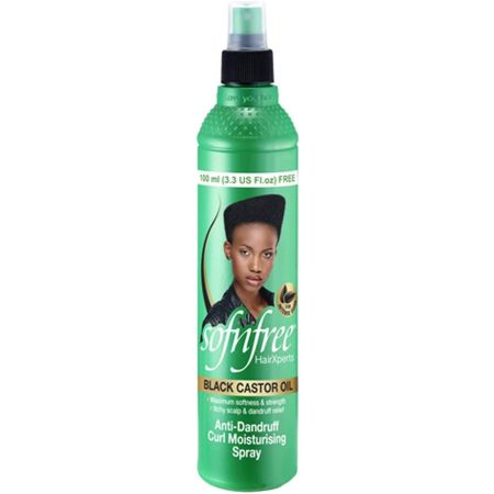 Sofn free Black Castor Oil Anti-Dandruff Afro Spray 350ml
