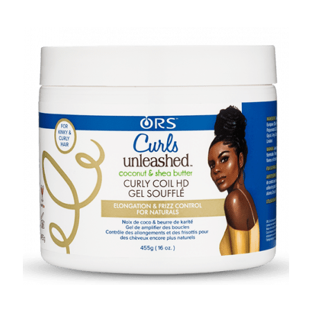 ORS Curls Unleashed Coconut and Shea Butter Curly Coil HD Gel Souffle 16 oz