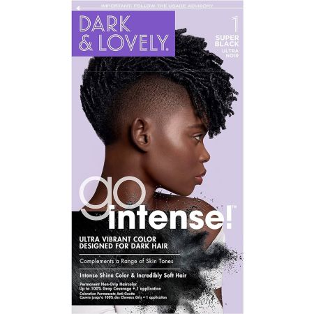 Dark & Lovely Go Intense Ultra Vibrant Color #1 Super Black