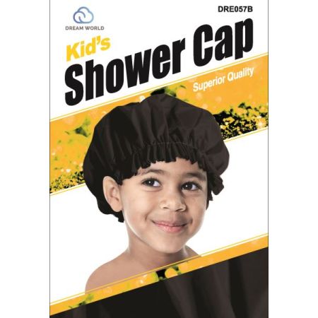 Dream World Kids Shower Cap Black DRE057B