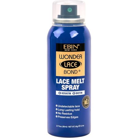 Ebin New York Wonder Lace Bond Lace Melt Aerosol Spray With Keratin And Biotin 80ml