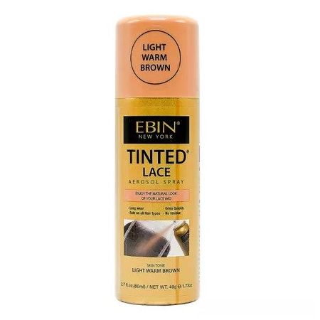 Ebin Tinted Lace Spray Light Warm Brown 80ml
