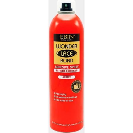 Ebin Wonder Lace Bond Spray Extreme Firm Hold Active 180ml