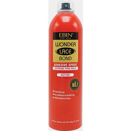Ebin Wonder Lace Bond Spray Extreme Firm Hold Active 420ml