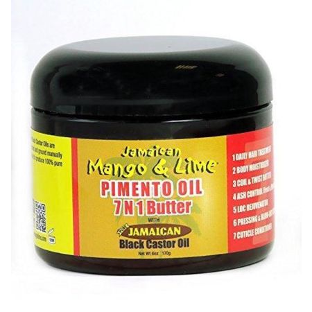 Jamaican Mango & Lime Black Castor Oil Pimento 7N1 Butter 6oz