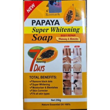 Komark Papaya Super Whitening Soap 250g