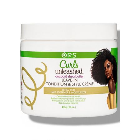 ORS Curls Unleashed Cocoa & Shea Butter Leave In Conditioning Creme 16 oz