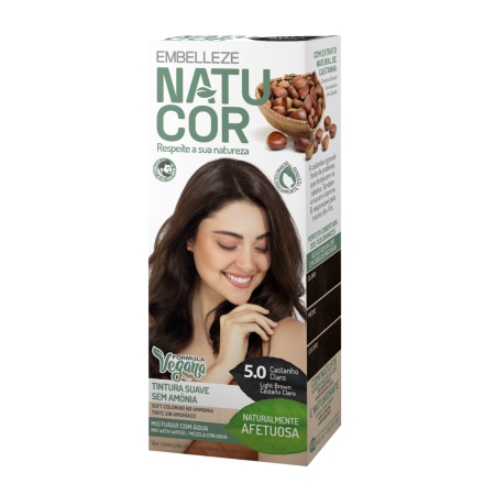 Natucor Vegan Hair Color Light Brown 5.0