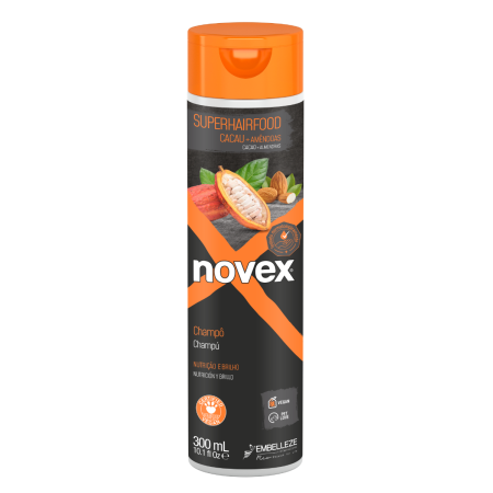 Novex SuperHairFood Cocoa & Almond Shampoo 300ml