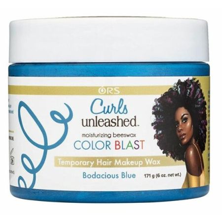 Curls Unleashed Color Blast Temporary Hair Makeup Wax Bodacious Blue 171gr