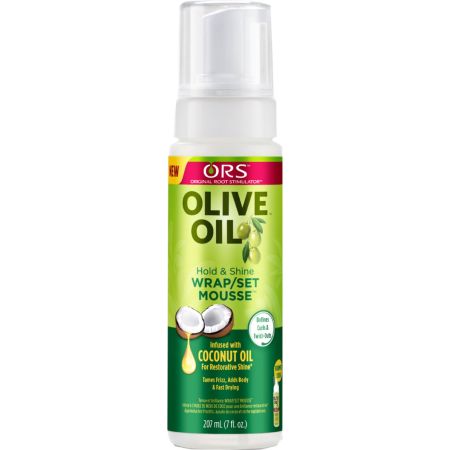 ORS Olive Oil Wrap Set Mousse Infused With Coconut Oil 207ml