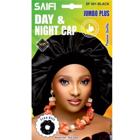 Saifi Day & Night Cap Jumbo Size Black SF001