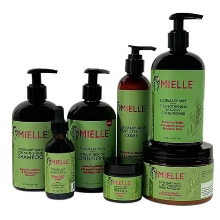 Mielle Rosemary Mint Strengthening Hair Care 7 pc Bundle Set