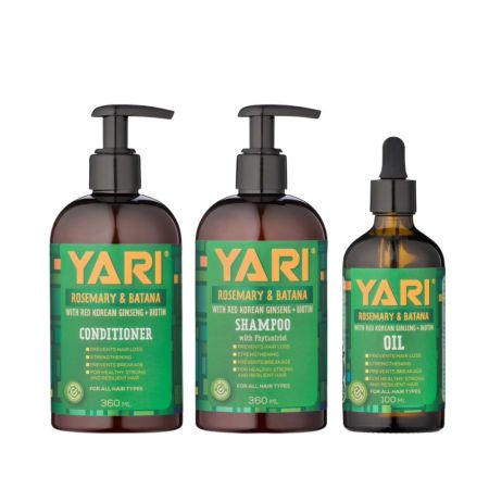 Yari Rosemary & Batana Conditioner,Shampoo & Oil Set Van 3