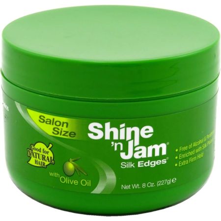 Ampro Shine'n Jam Silk Edges With Olive Oil 227Gram